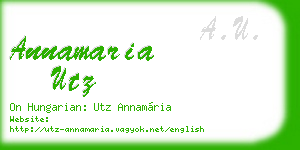 annamaria utz business card